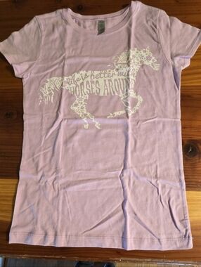 Kids Horse Theme T-shirt, Sz 10-12 NWOT